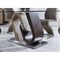 Global Furniture Usa Contemporary 12mm Tempered, Brushed, Paper D4126 Dining Table 3190 - alternate 3